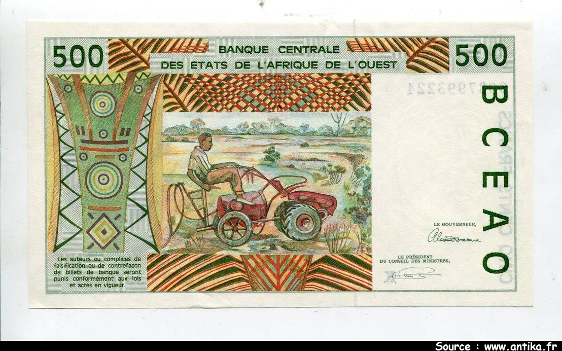 500 Francs Barrage & Vieil homme K:Sénégal