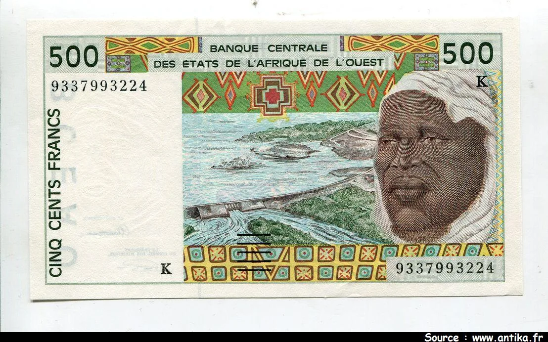 500 Francs Barrage & Vieil homme K:Sénégal