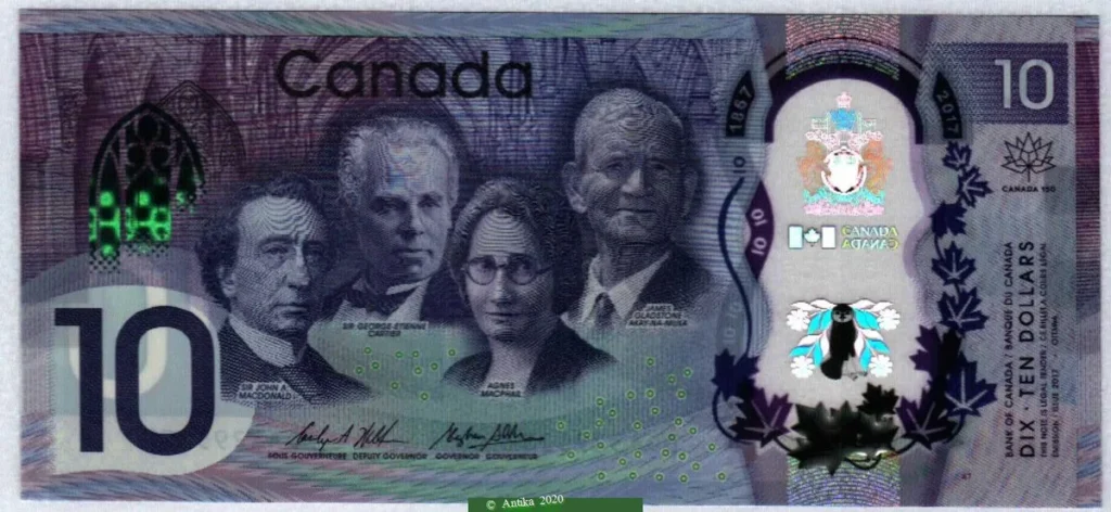 10 Dollars Commémoratif " 150 ans du Canada " * * * *