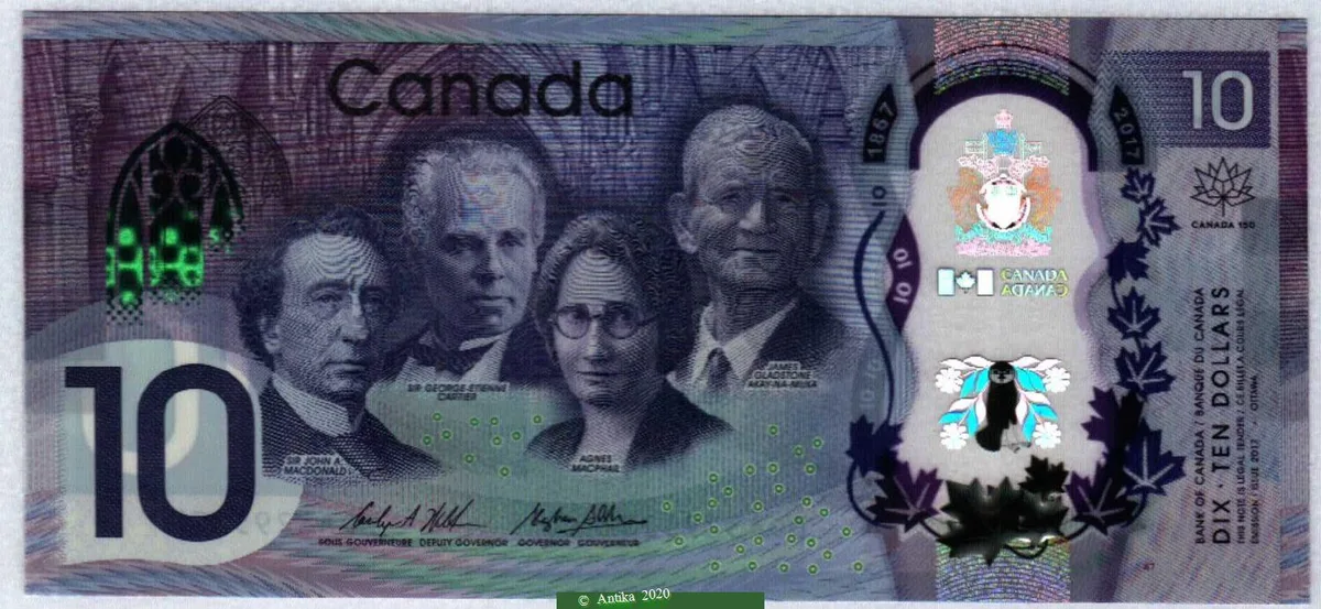 10 Dollars Commémoratif " 150 ans du Canada " * * * *