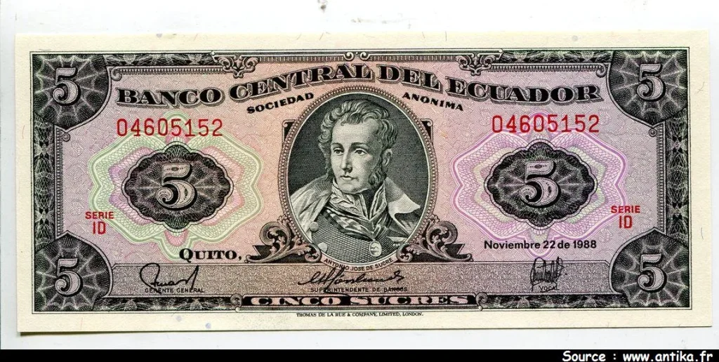5 Sucres Antonio José de Sucre * * * *