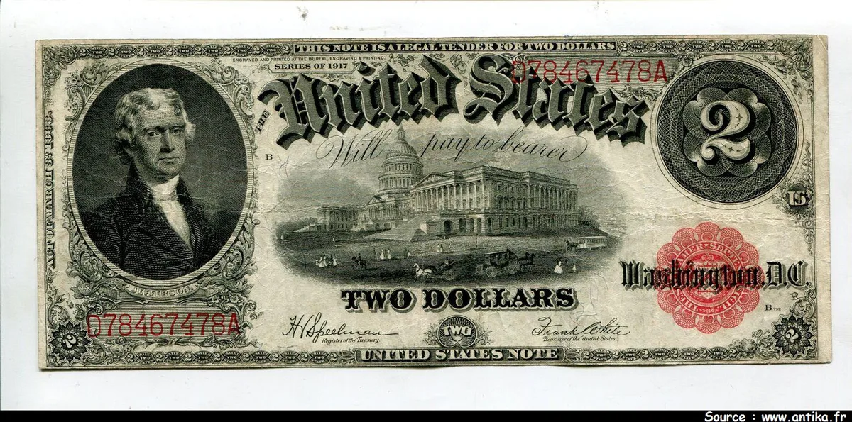2 Dollars Thomas Jefferson