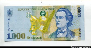 1000 Lei Mihai Eminescu