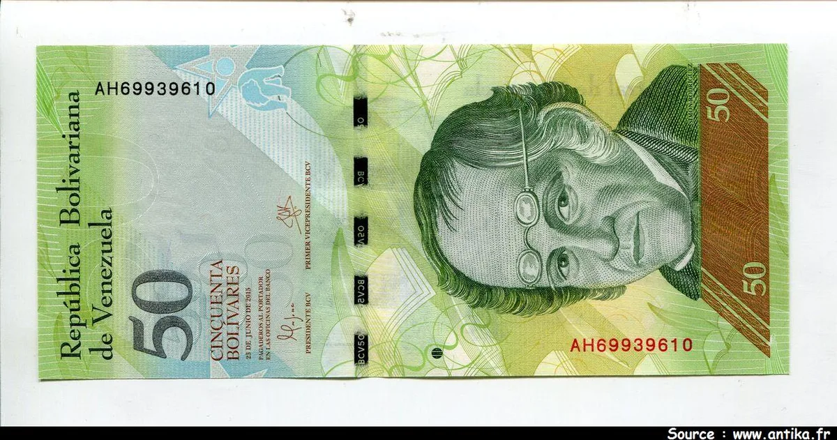 50 Bolivares Simon Rodriguez & Ours * * * * * * * * * * PROMO