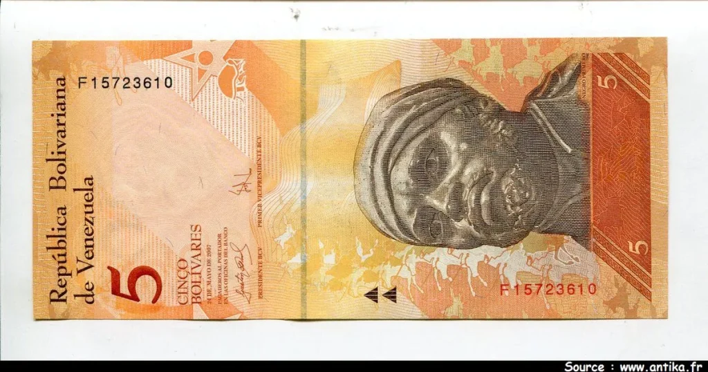5 Bolivares Négro Primero * * * * * * * *