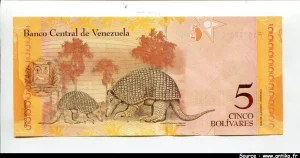 5 Bolivares Négro Primero * * * * * * * *
