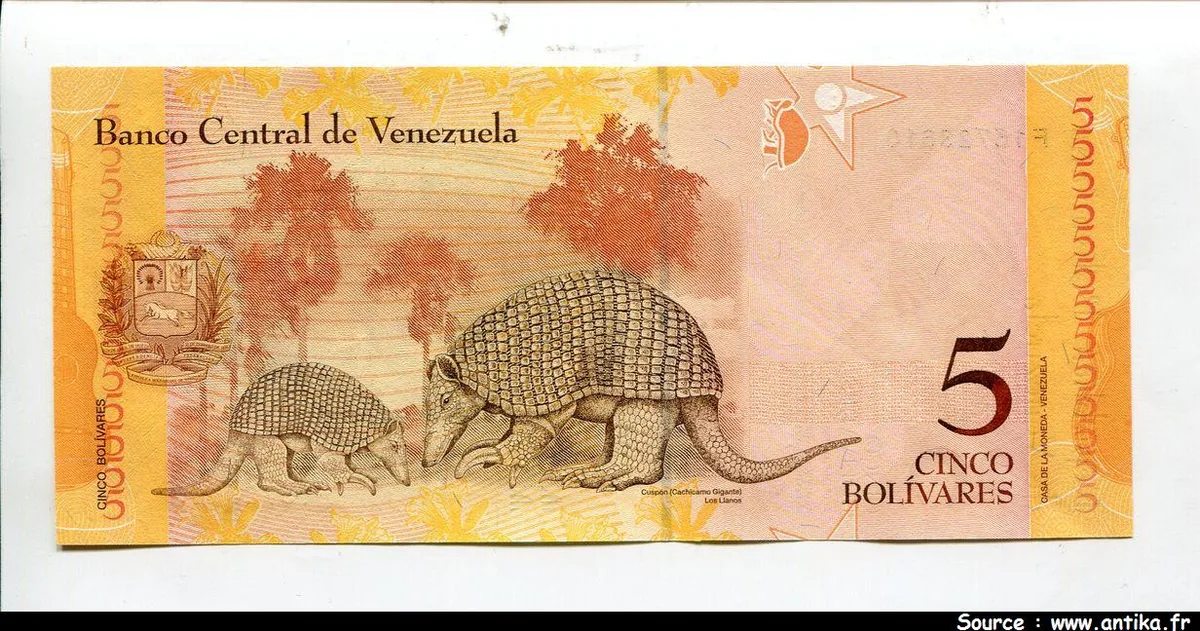 5 Bolivares Négro Primero * * * * * * * *