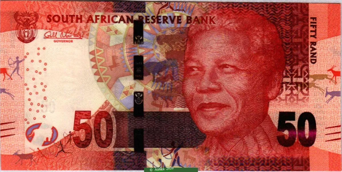 50 Rand Nelson Mandela & Lion * * * * * *