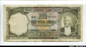 100 Lirasi Kamel Atartürk RARETE