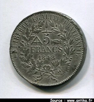 5 FRANCS CONCOURS de BOUCHON