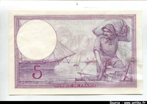 5 FRANCS VIOLET - Type 1917