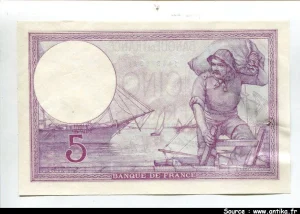 5 FRANCS VIOLET - Type 1917