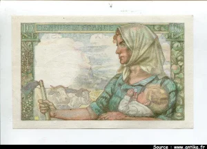 10 FRANCS MINEUR - type 1941