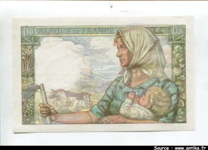10 FRANCS MINEUR - type 1941