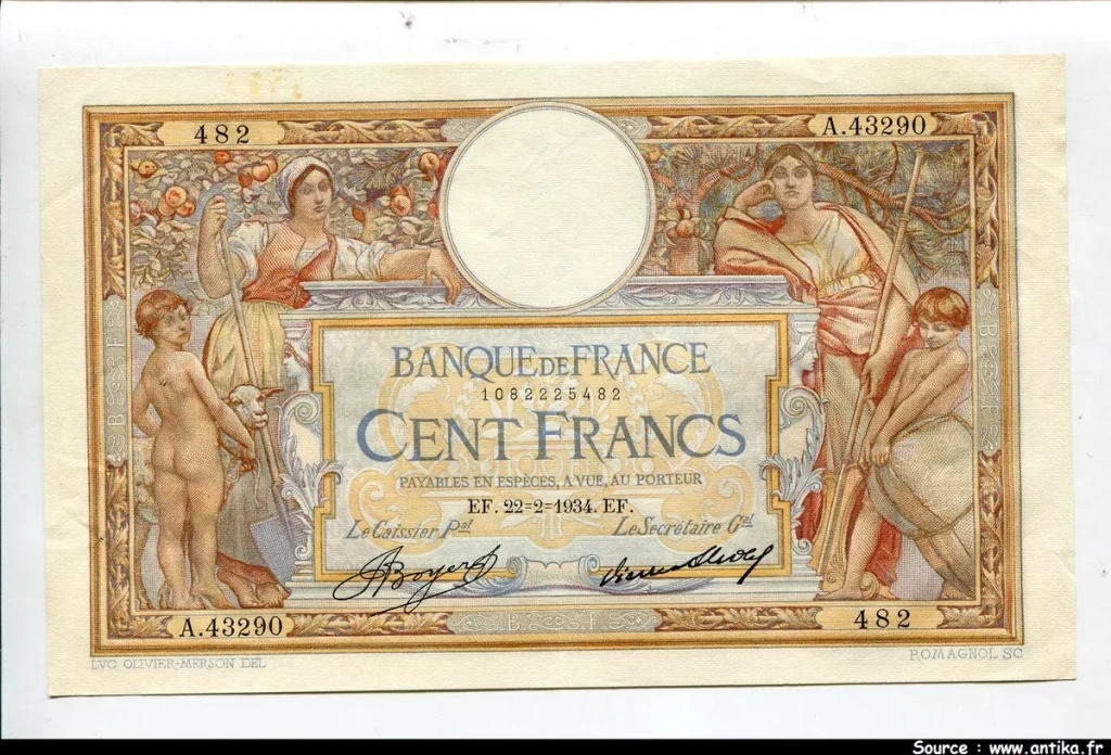 100 FRANCS LOM - Type 1906 "Grands Cartouches"