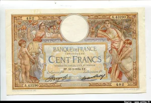 100 FRANCS LOM - Type 1906 "Grands Cartouches"