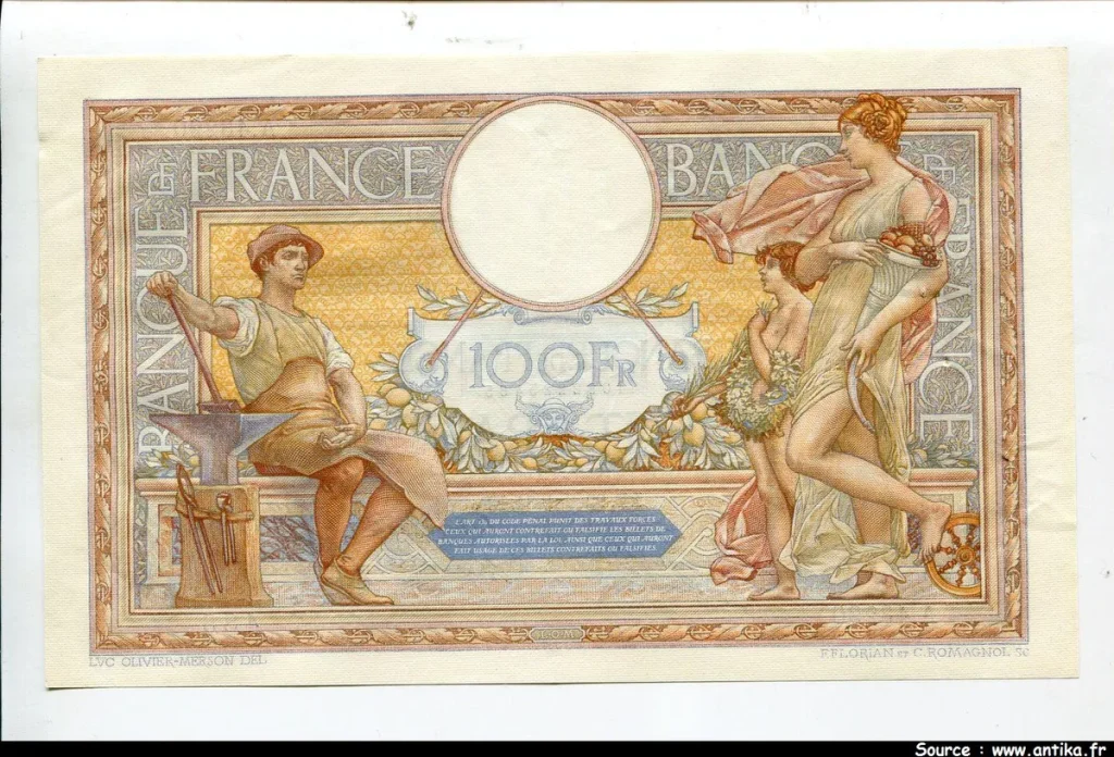 100 FRANCS LOM - Type 1906 "Grands Cartouches"