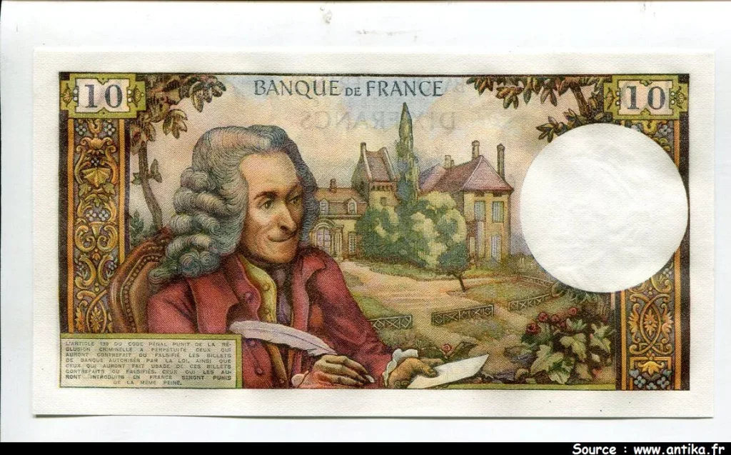 10 FRANCS VOLTAIRE - Type 1963