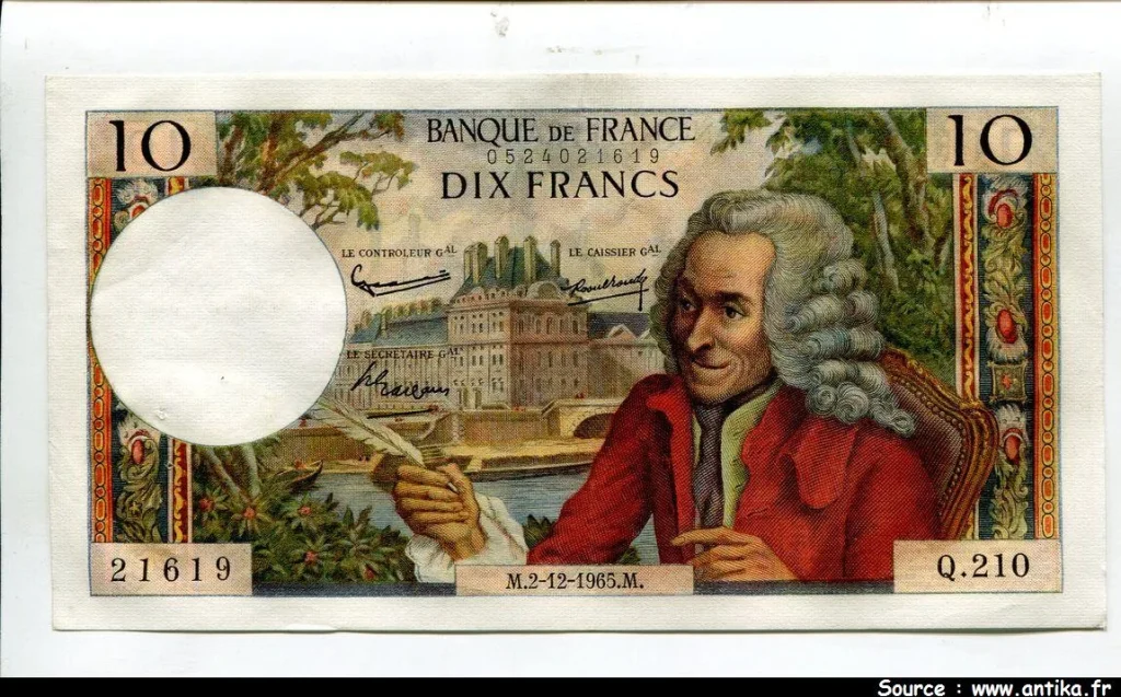 10 FRANCS VOLTAIRE - Type 1963
