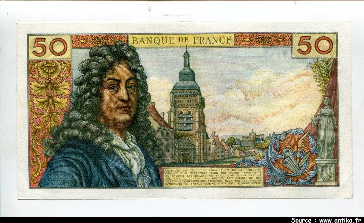 50 FRANCS RACINE - Type 1962