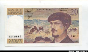 20 FRANCS DEBUSSY - Type 1980