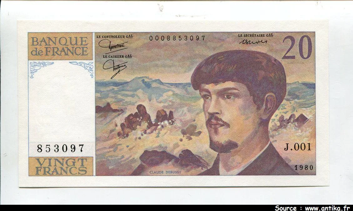 20 FRANCS DEBUSSY - Type 1980