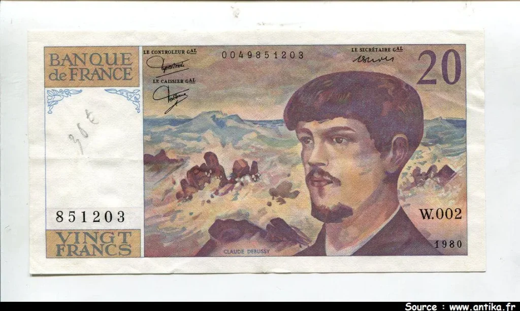 20 FRANCS DEBUSSY - Type 1980