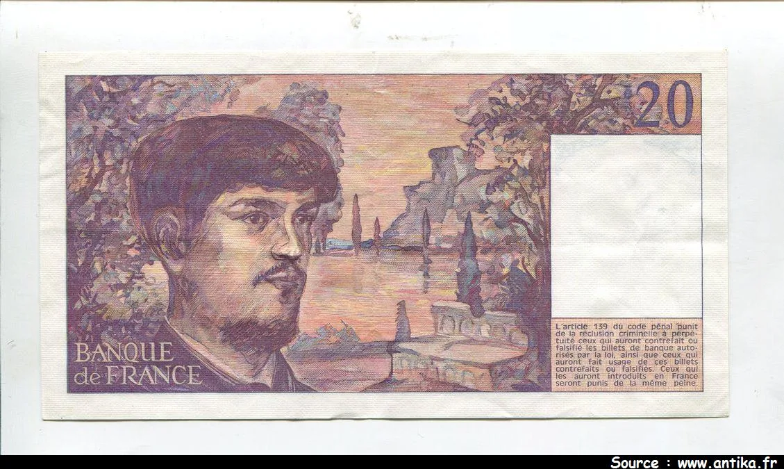 20 FRANCS DEBUSSY - Type 1980