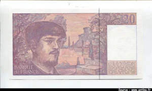 20 FRANCS DEBUSSY - Type 1980 à fil sécurité