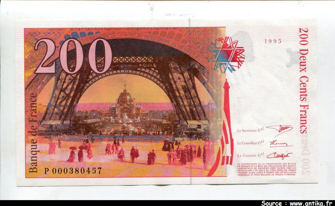 200 FRANCS EIFFEL - Type 1995