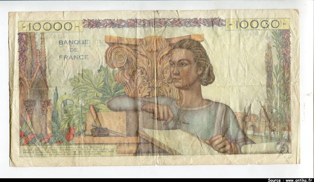 10 000 FRANCS GENIE Français- Type 1945