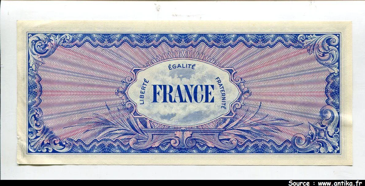 100 FRANCS Verso "France"