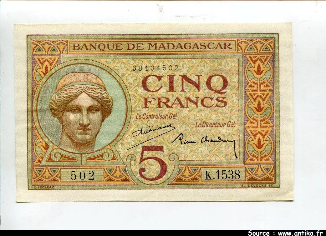 5 FRANCS Déesse JUNON