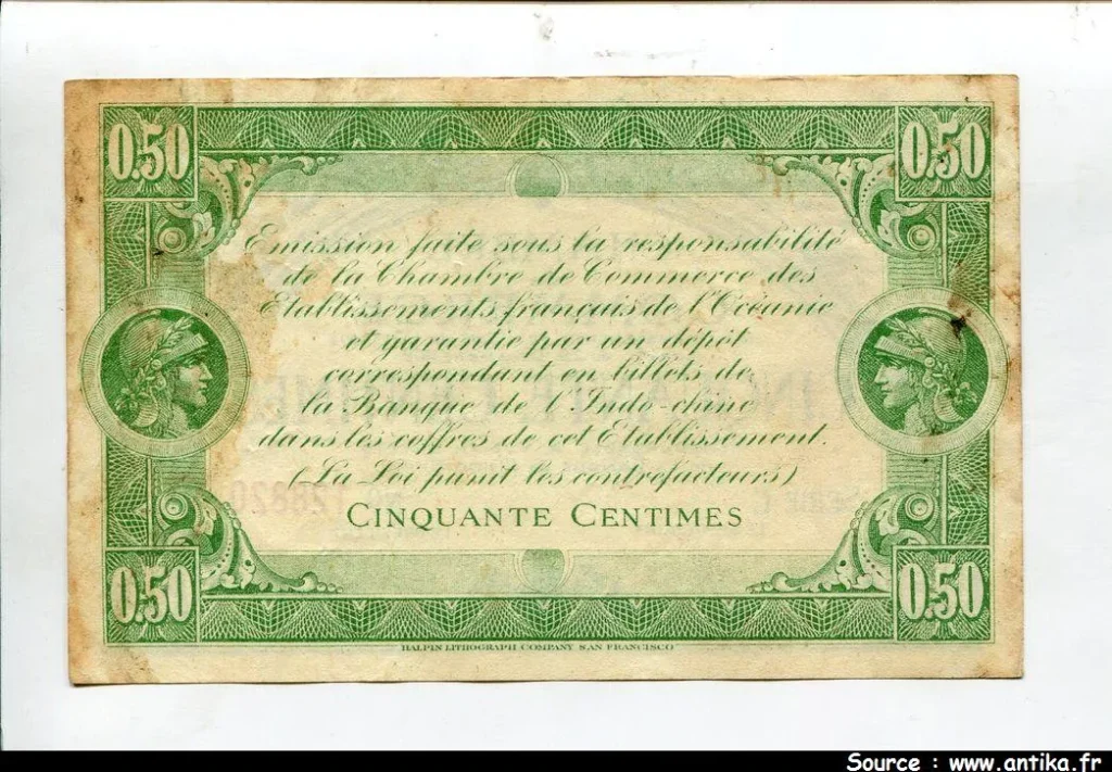 50 CENTIMES Chambre de Commerce