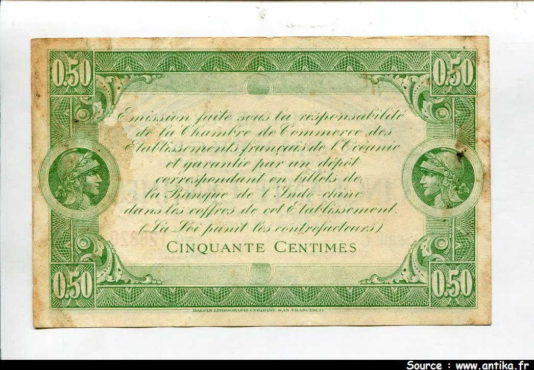 50 CENTIMES Chambre de Commerce