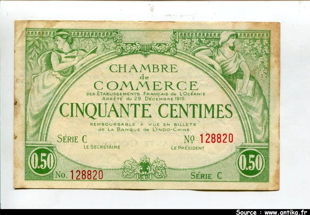 50 CENTIMES Chambre de Commerce