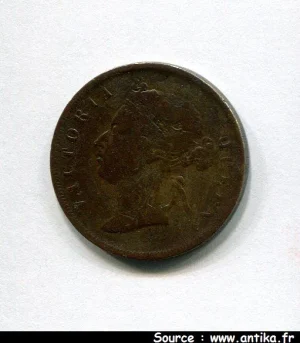 1 CENT Cuivre VICTORIA Date très Rare pour ce type PROMO