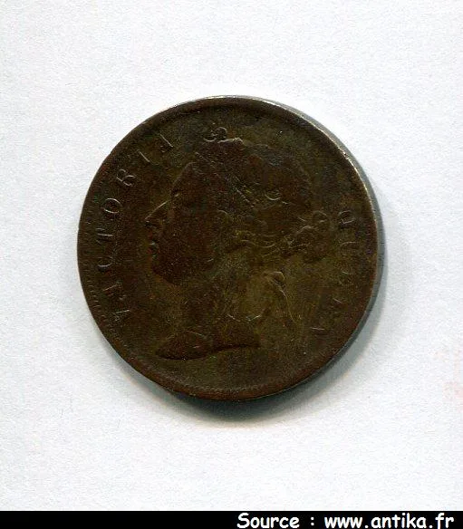 1 CENT Cuivre VICTORIA Date très Rare pour ce type PROMO