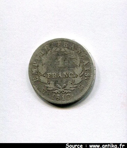 1 FRANC NAP EMP revers EMPIRE