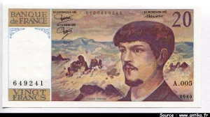20 FRANCS DEBUSSY - Type 1980