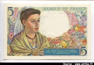 5 FRANCS BERGER - Type 1943
