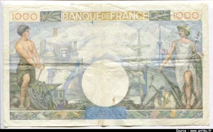 1000 FRANCS COMMERCE & INDUSTRIE - Type 1940