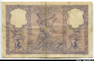 100 FRANCS BLEU & ROSE - Type 1888