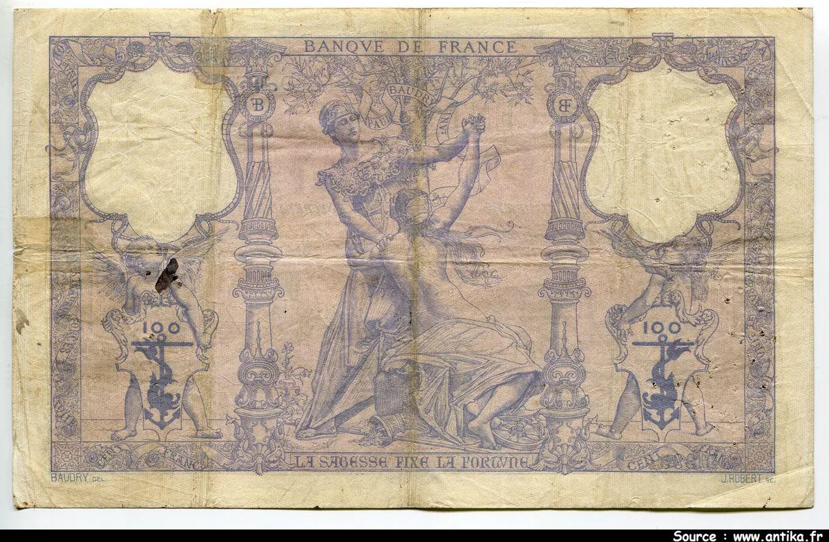 100 FRANCS BLEU & ROSE - Type 1888