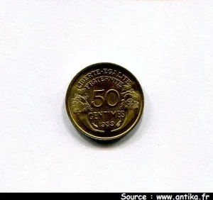 50 CENTIMES MORLON Bronze-Alu