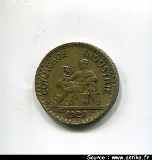 2 FRANCS CHAMBRE DE COMMERCE
