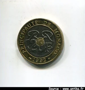20 FRANCS PALAIS PRINCIER