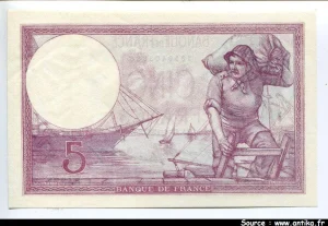 5 FRANCS VIOLET - Type 1917