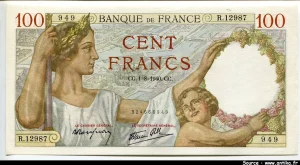100 FRANCS SULLY - Type 1939