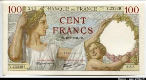 100 FRANCS SULLY - Type 1939